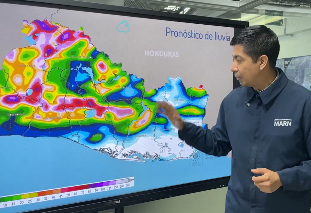 MARN: se esperan lluvias desde el mediodía en distintos puntos del país