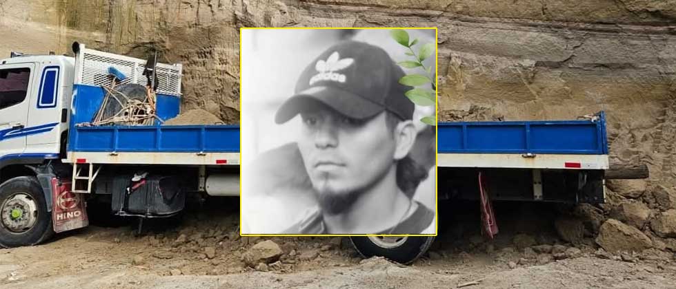 Él era David, joven que murió soterrado mientras recolectaba tierra en la paz