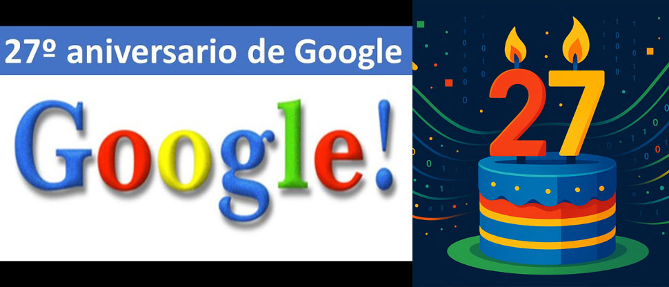 Google celebra su 27º aniversario con un Doodle nostálgico