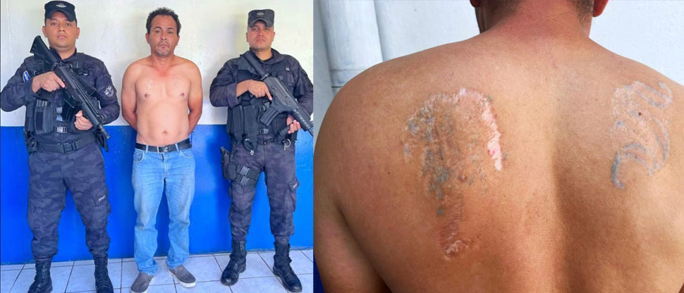 PNC captura a peligroso hombeoy quien había ocultado sus tatuajes alusivos a la MS