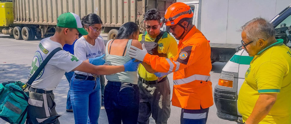 Accidente de tránsito deja dos personas lesionadas en Apopa