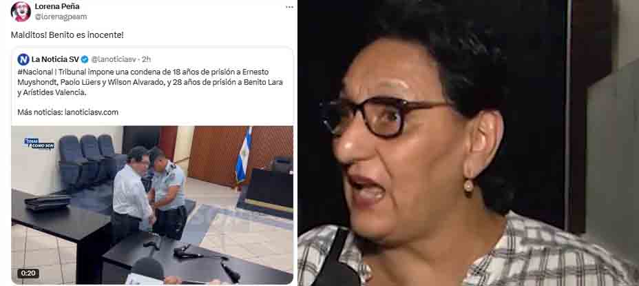 Lorena Peña explota en redes sociales y afirma que Benito Lara es inocente