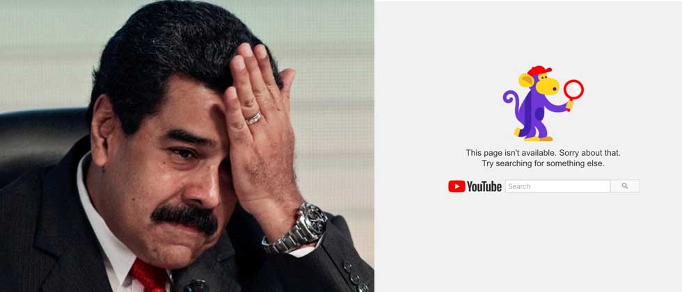 YouTube cierra canal oficial de Nicolás Maduro por infringir normas sobre terrorismo y violencia