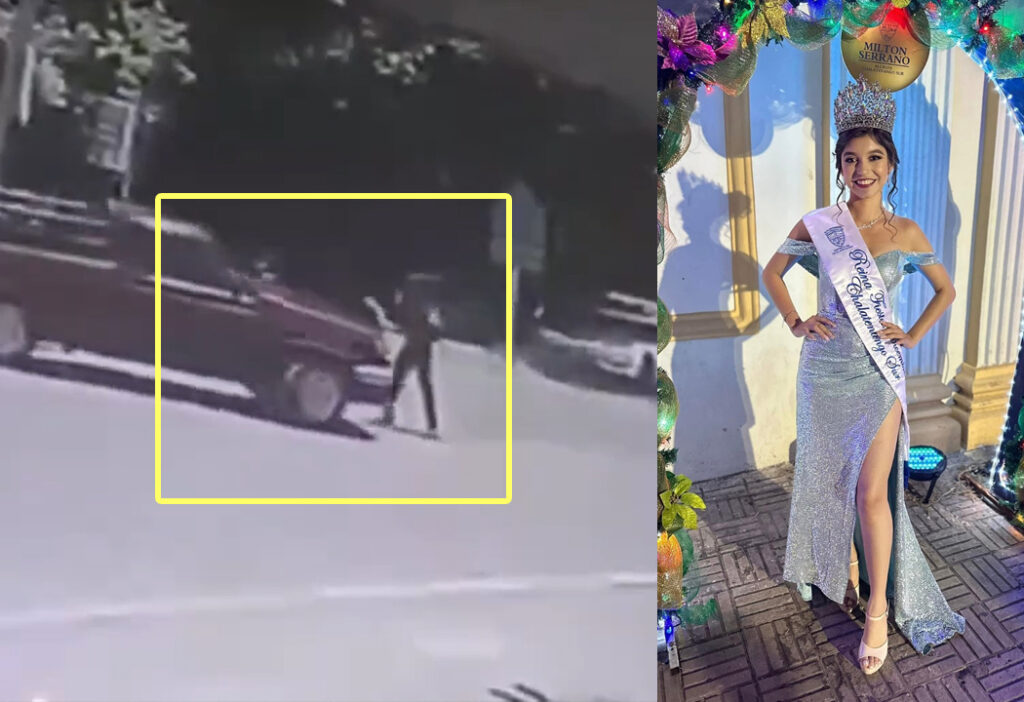 Reina de Chalatenango es atropellada cuando intentaba cruzarse una calle
