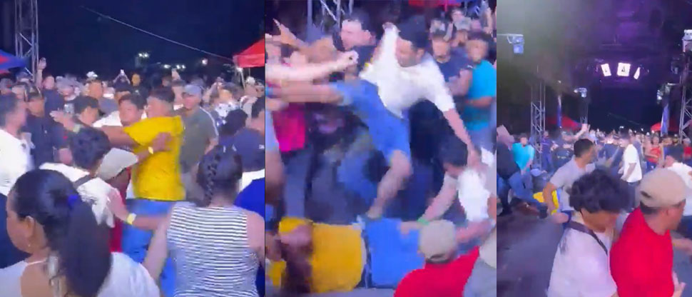 Ebrios protagonizan pelea durante un baile en San Miguel