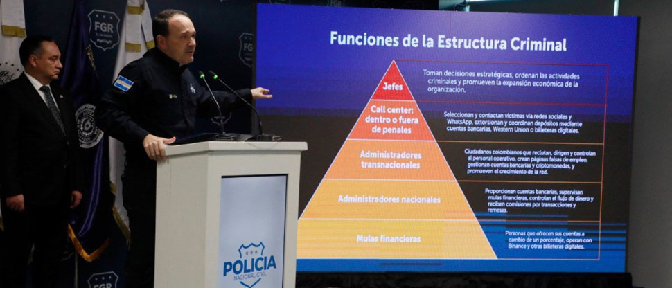 Seguridad desarticula red transnacional que estafó, hurtó y lavó al menos $6 millones