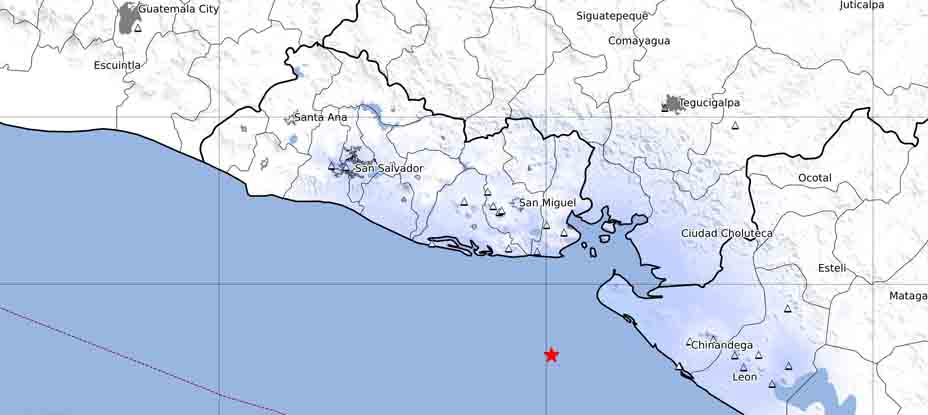 Reportan sismo frente a las costas de La Unión este domingo