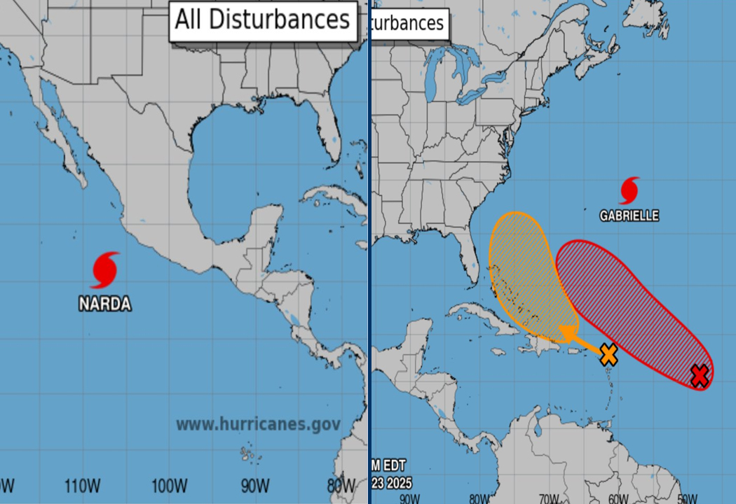MARN mantiene vigilancia de varios sistemas en formación en los océanos Atlántico y Pacífico