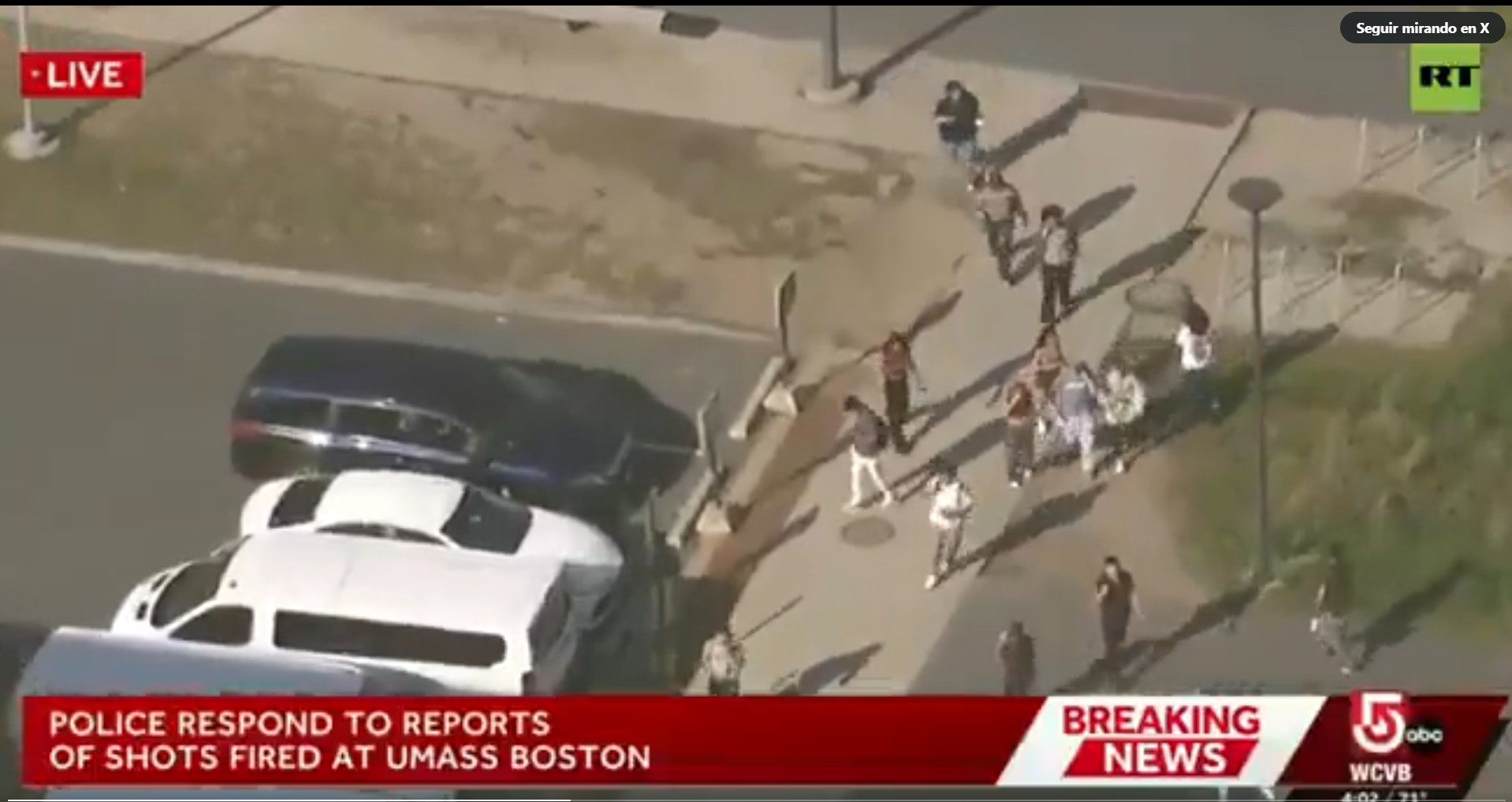 E.E.U.U. reportan tiroteo en una universidad de Massachusetts Boston