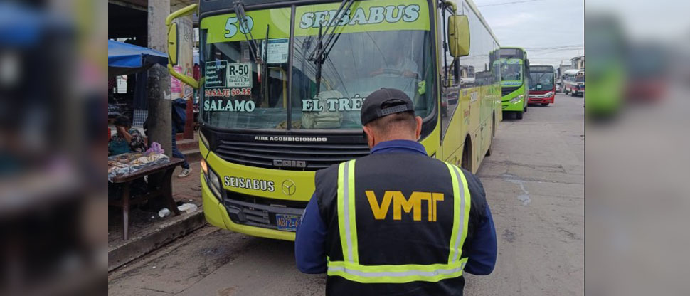 VMT verifica que unidades del transporte colectivo cobre lo justo y brinde un buen servicio
