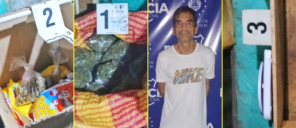 Capturan a veterano distribuidor de droga en su vivienda en Apopa