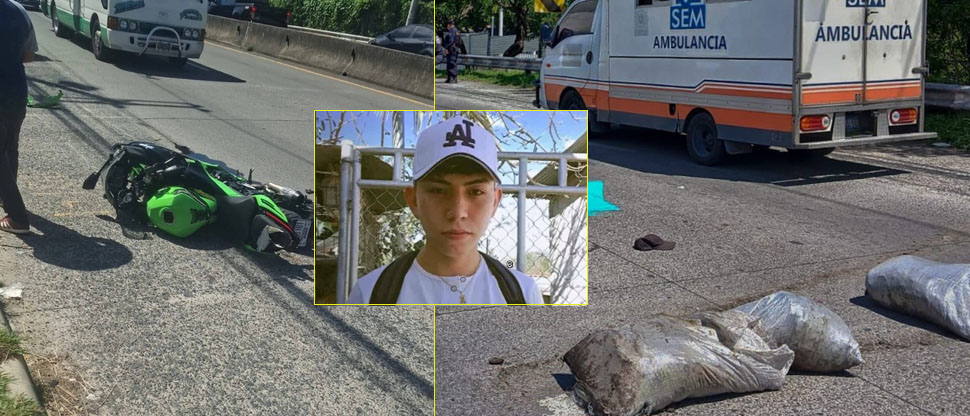 Él era Diego, motociclista que falleció en accidente tras arrollar a adulto mayor en bulevar Constitución