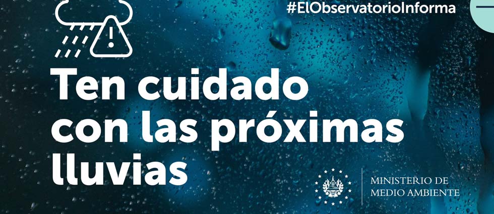 Autoridades emiten recomendaciones ante intensas lluvias con actividad eléctrica en El Salvador