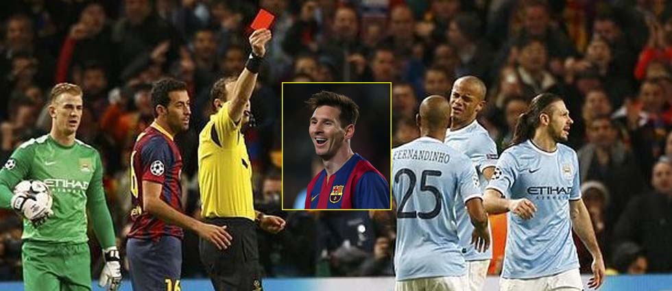 ¡Vaya dato perturbador para el Barcelona!: es el equipo que más rojas a favor tiene en la historia de la Champions