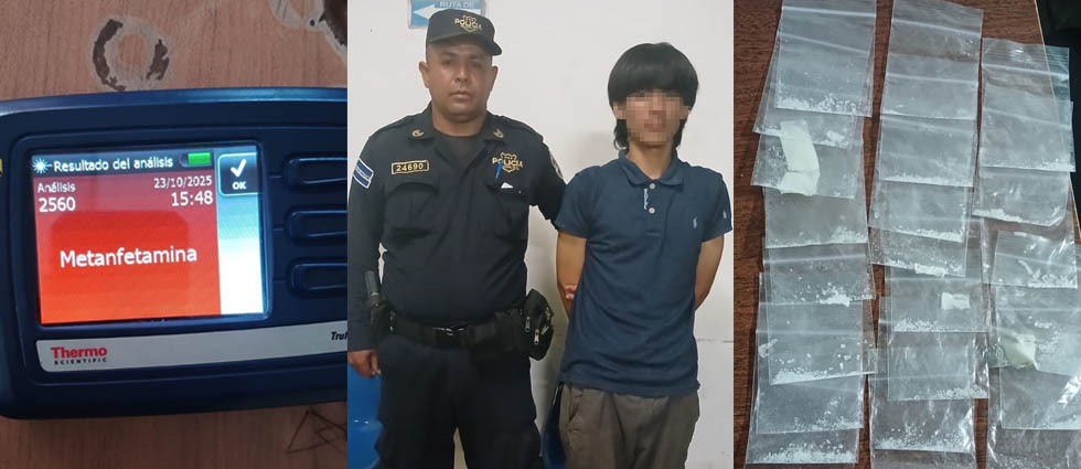 Arrestan a menor de 17 años tras sorprenderlo con droga en La Libertad
