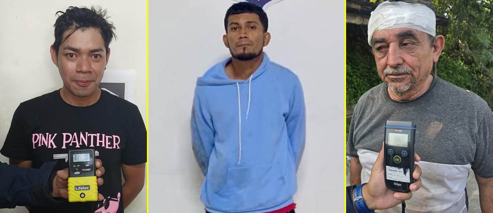 Una vez más, tres conductores ebrios provocan siniestros viales y acaban detenidos