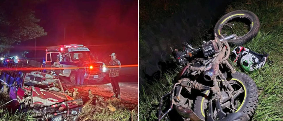 Fuerte choque entre motociclista y vehículo deja un fallecido en carretera Panamericana