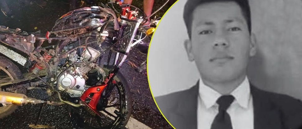 Él era Josué, joven motociclista que falleció en accidente en Ahuachapán