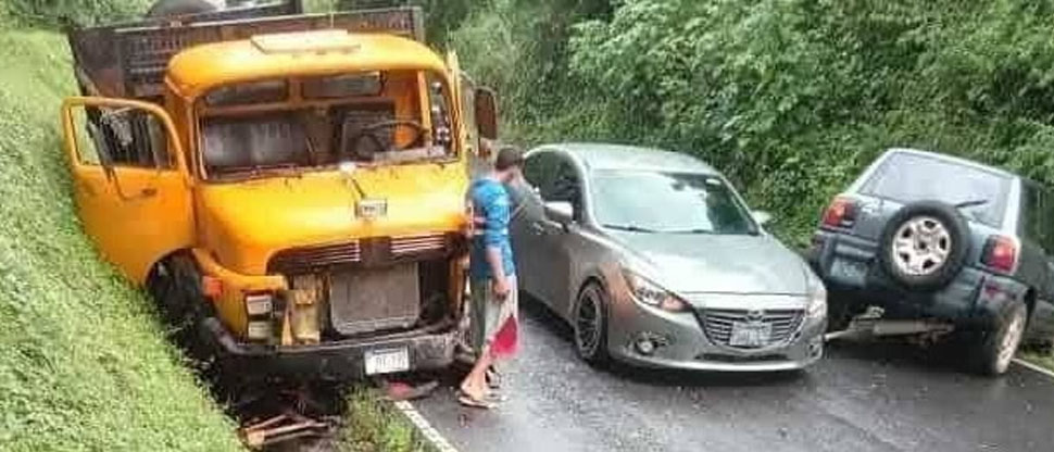 Fuerte accidente vial deja varios lesionados en Morazán