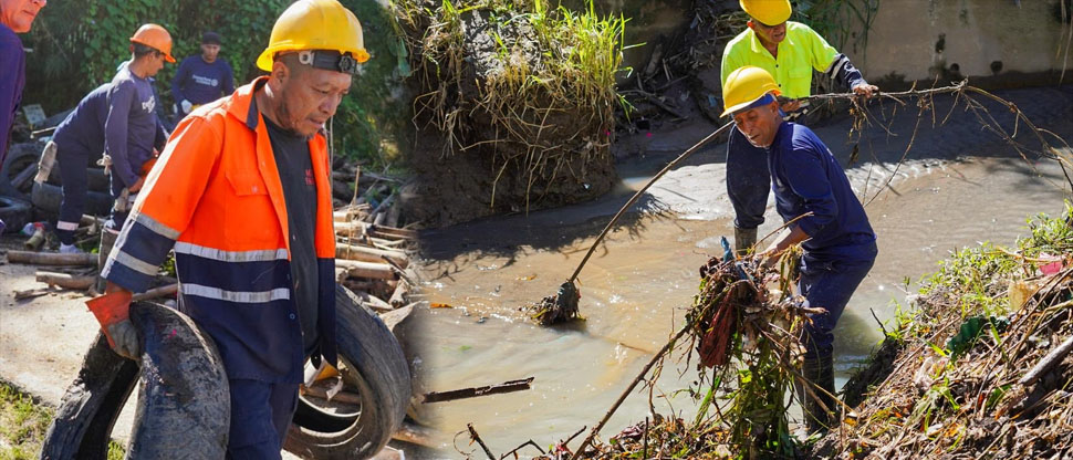 Retiran más de cinco toneladas de basura en quebrada de Ciudad Delgado
