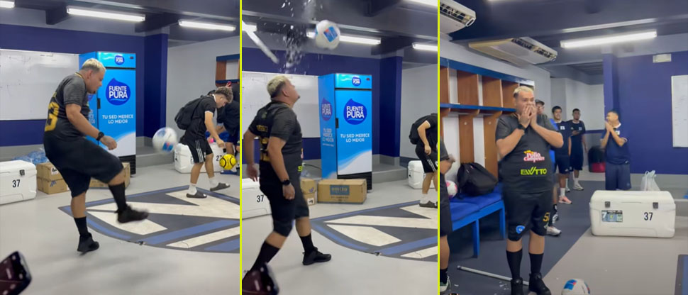 El “Ricky” y su grupo de tiktokers salvadoreños quiebran lámpara en estadio de Mangua