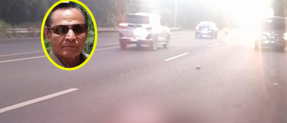 Él era don Humberto quien falleció atropellado esta mañana carretera a Chalchuapa