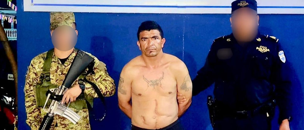Capturan al Tambito, homeboy de la MS que se ocultaba en la zona rural de Olocuilta