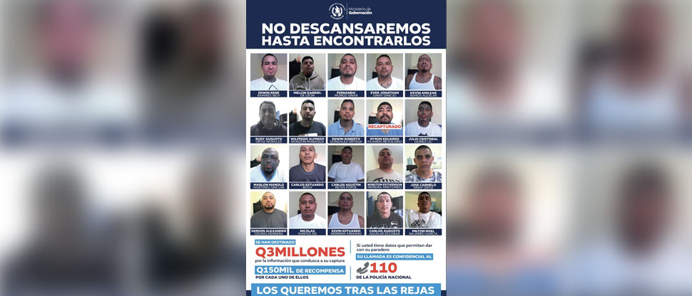 Embajada estadounidense en Guatemala califica de “totalmente inaceptable” la fuga de 20 mareros