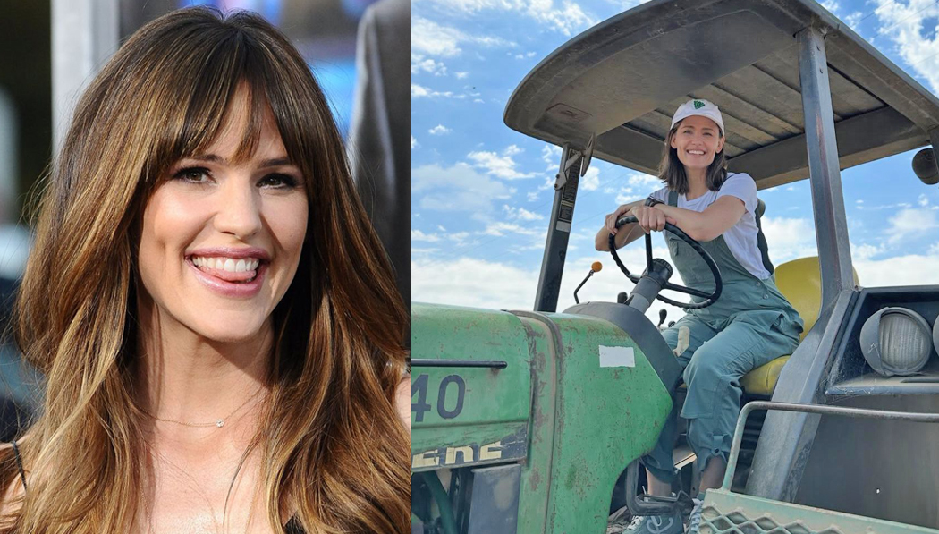 Actriz de Hollywood, Jennifer Garner, muestra su faceta como agricultora
