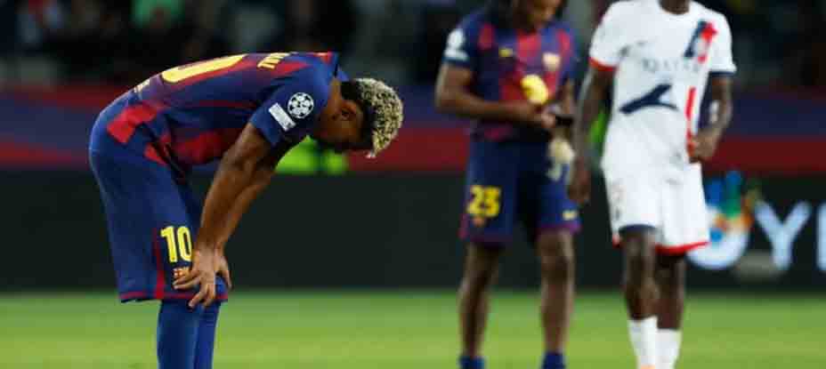 Lamine Yamal recae en su lesión y será baja entre 2 a 3 semanas