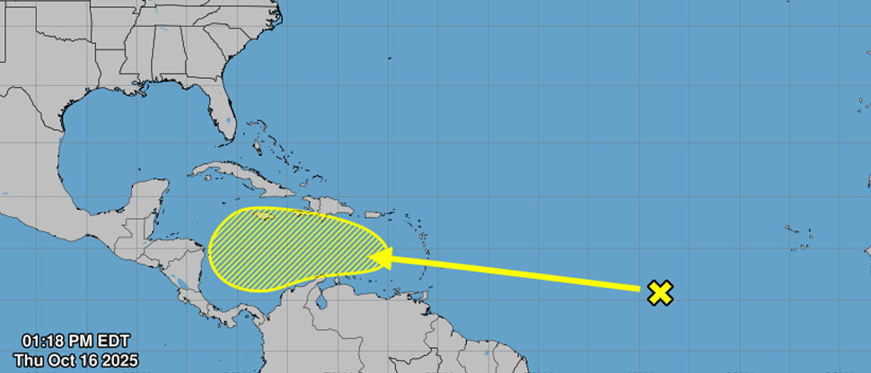 Se forma onda tropical en el Atlántico con trayectoria directa hacia Centroamérica 