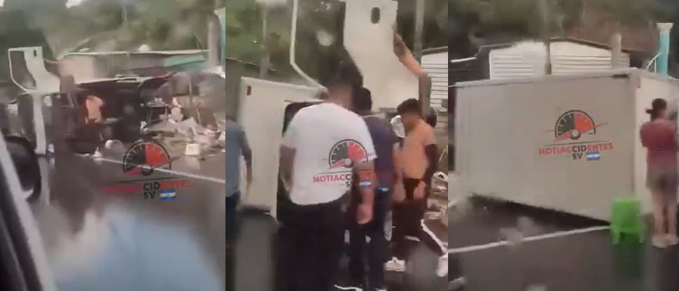 Conductor de camión se accidenta en ladrillera en San Vicente