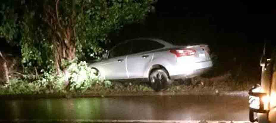 Conductor impacta contra con un árbol en carretera Panamericana