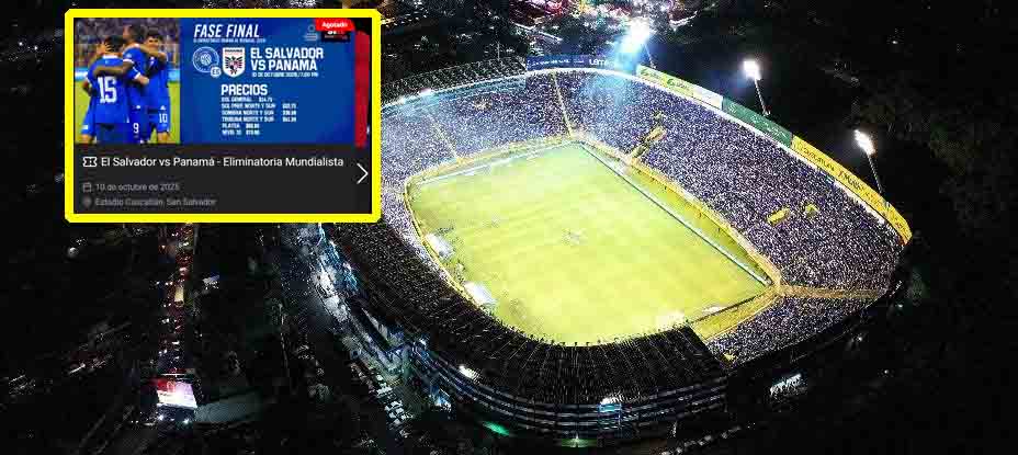 Agotadas las entradas para el juego de El Salvador contra Panamá
