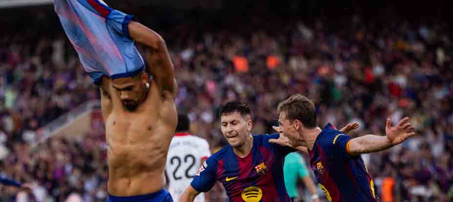 Ronald Araujo salva al Barcelona y logra una difícil victoria