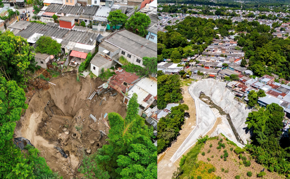 Eliminan cárcava que amenazaba a familias de Los Santos en Soyapango