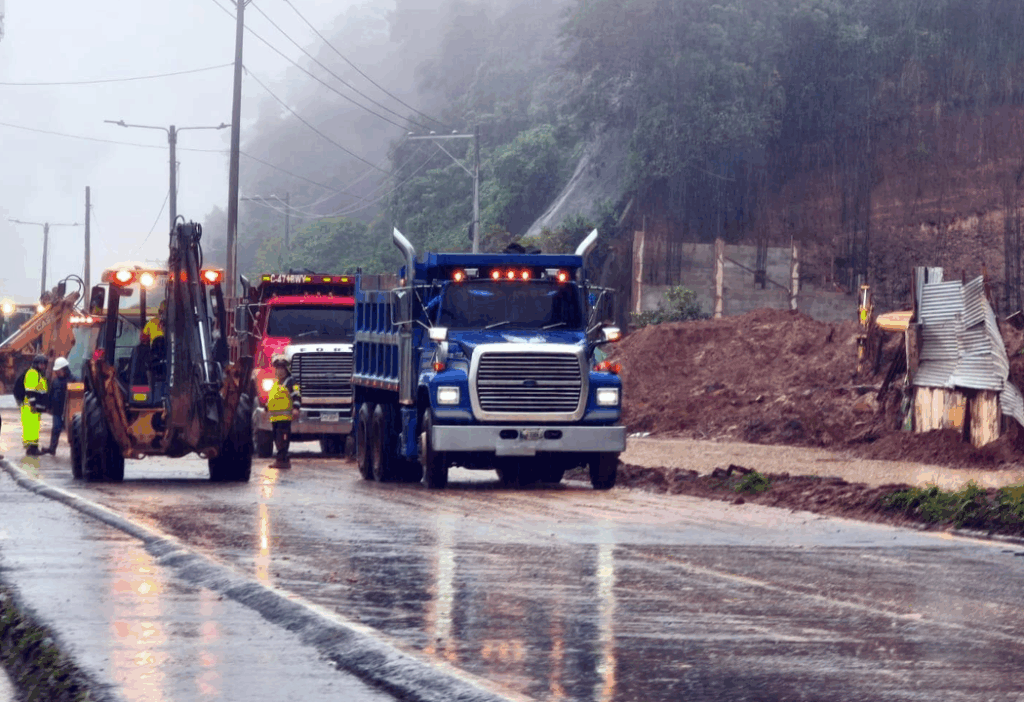 Guatemala: anuncian cierre total del kilómetro 24 de la carretera a El Salvador por derrumbe