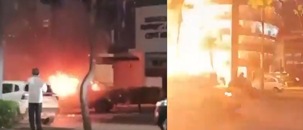 Ecuador: captan la explosión de un coche bomba que dejó un muerto y varios heridos