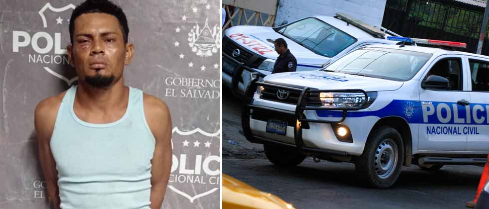 Capturan a sujeto que lesionó con arma blanca a dos personas en San Salvador