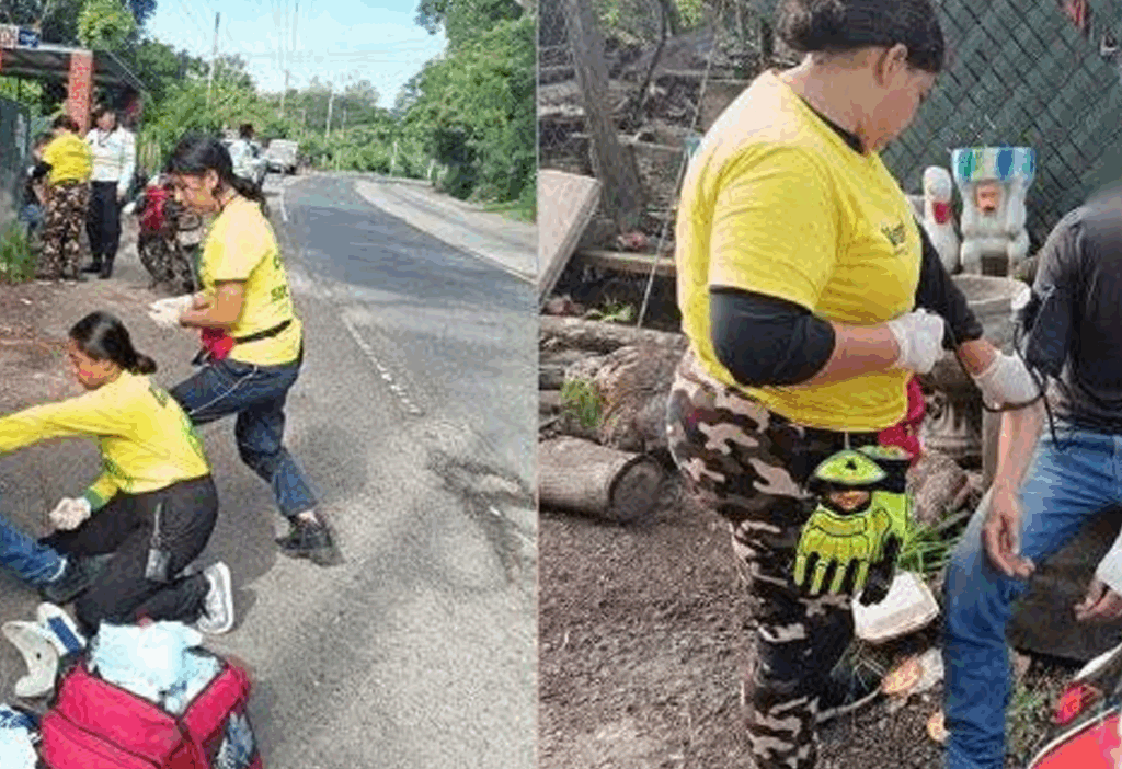 Dos motociclistas resultan lesionados tras chocar entre ellos en Usulután