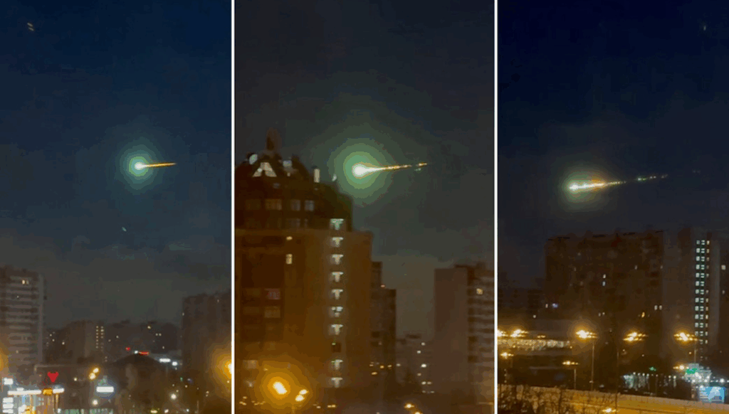VIDEO | Destello misterioso sobrevuela la ciudad de Moscú, Rusia