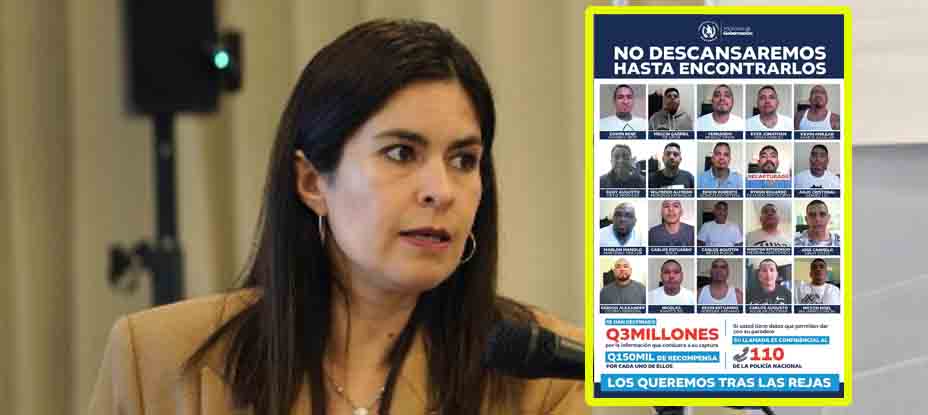 GUATEMALA: giran orden de captura para  exviceministra por fuga de pandilleros