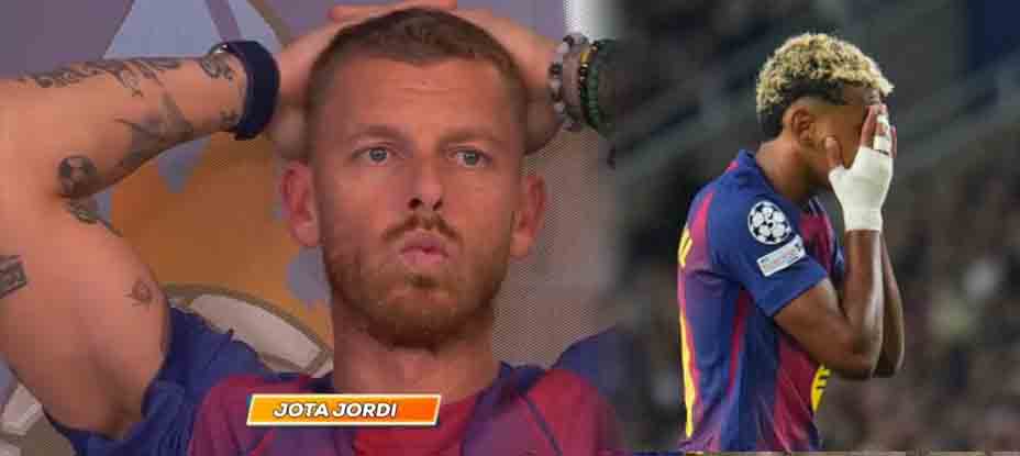 Así fue la reacción de Jota Jordi tras ver al Barcelona humillado en Montjuic