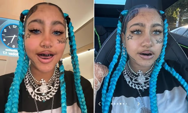 Hija de Kim Kardashian sorprende tras aparecer con nuevo look y tatuajes