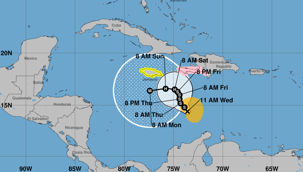 Tormenta Melissa podría generar vientos acelerados y humedad en el país