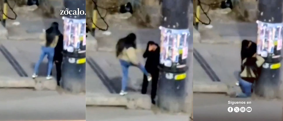 México: captan a una mujer golpeando a su pareja en plena calle y se vuelve viral