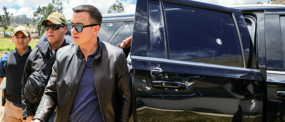 Ataque contra el presidente de Ecuador fue un “intento de asesinato”