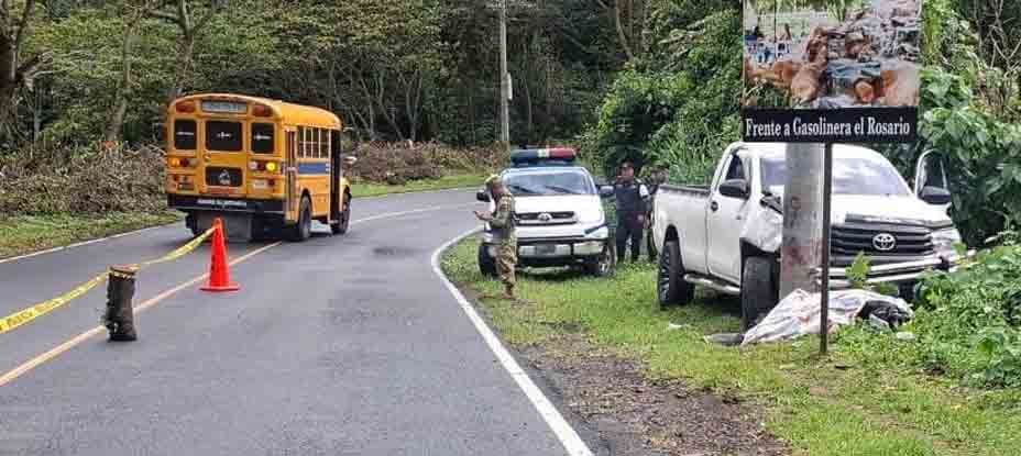 Conductor atropella y le quita la vida a peatón en Concepción de Ataco