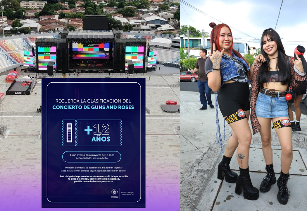 Concierto de Guns N´ Roses: No se permite el ingreso a menores de 12 años