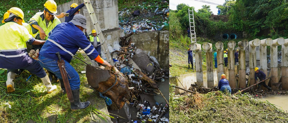 Retiran 10 toneladas de desechos sólidos en quebrada “El Garrobo”